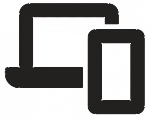 Desktop and smartphone logo 